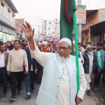 বগুড়ার সোনাতলায় জামায়াত প্রার্থীর পক্ষে গণমিছিল