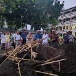 নীলফামারীতে দেশীয় ছোট মাছ রক্ষায় মোবাইল কোট অভিযানে কারেন্ট জাল পুরিয়ে ধ্বংস